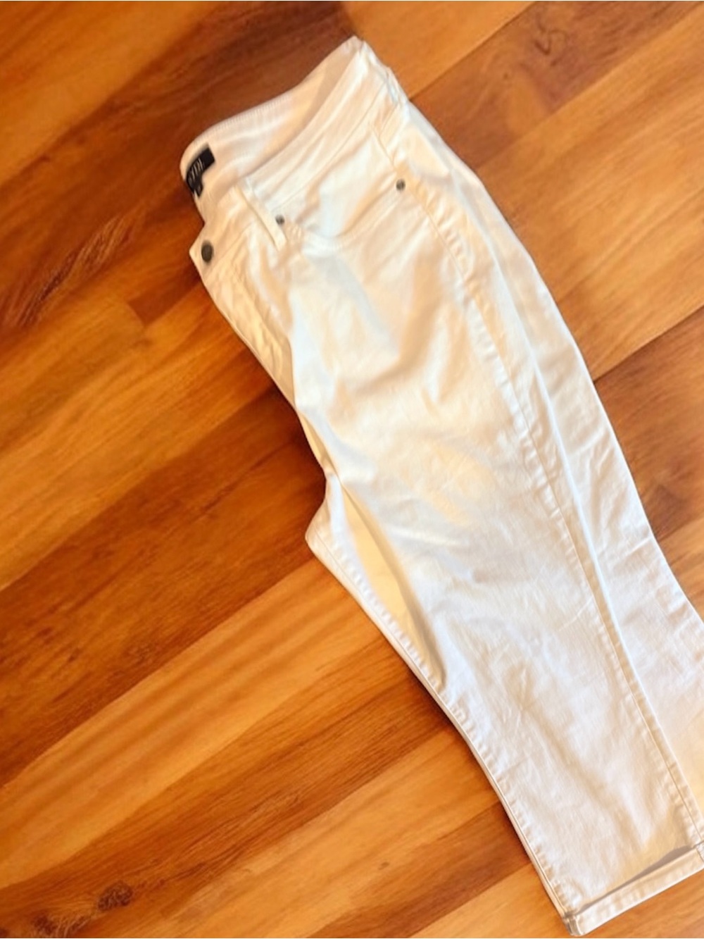 NWOT NYDJ Cropped Marilyn White Women's Mid Rise Straight Leg Jeans